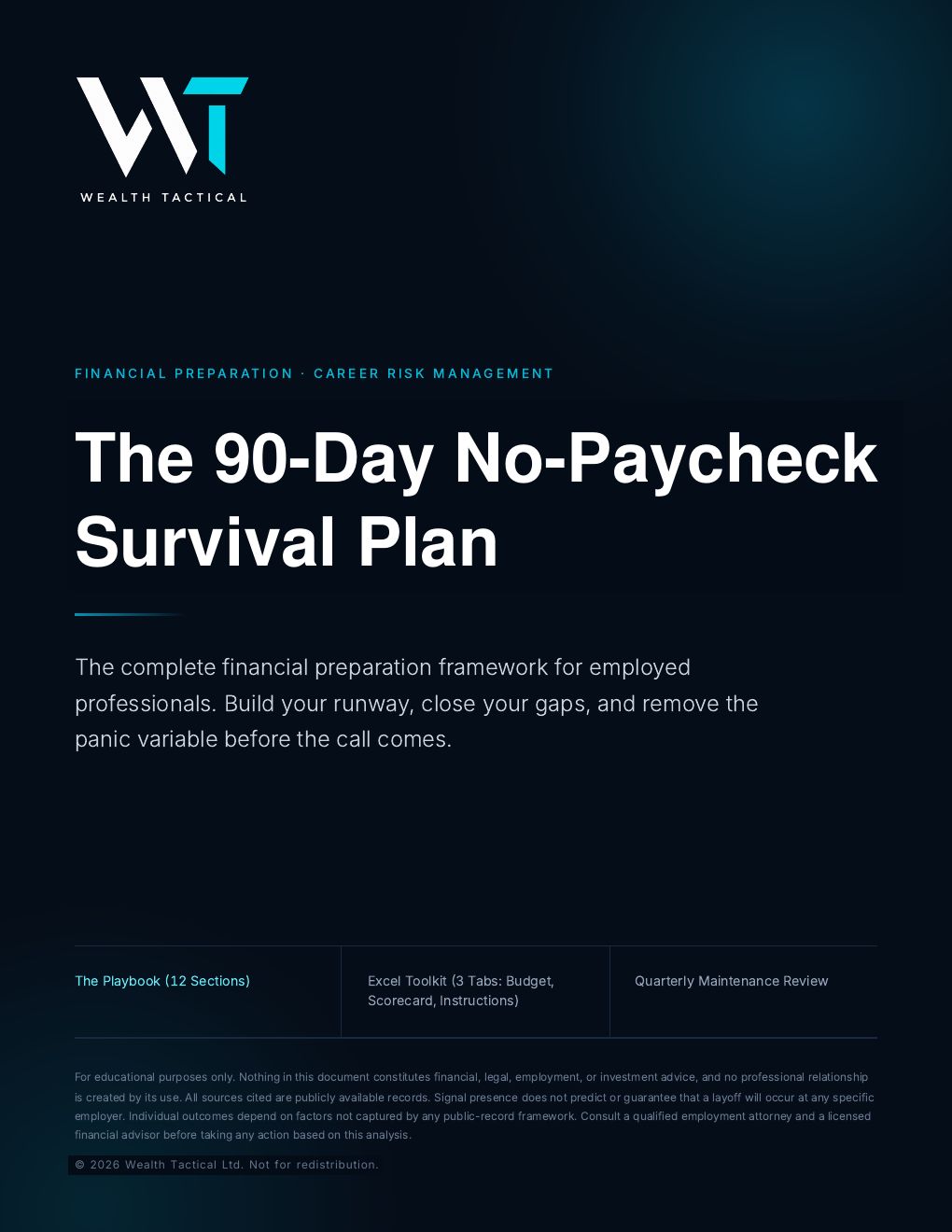 Cover of The 90-Day No-Paycheck Survival Plan